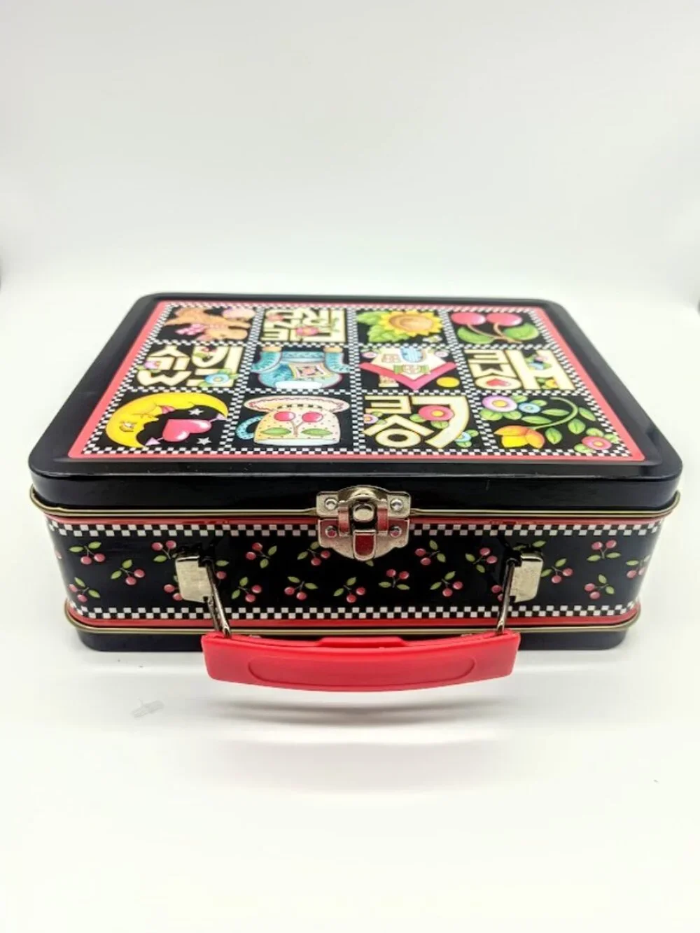 Vintage Mary Engelbreit 1999 Tin Metal Lunch Box